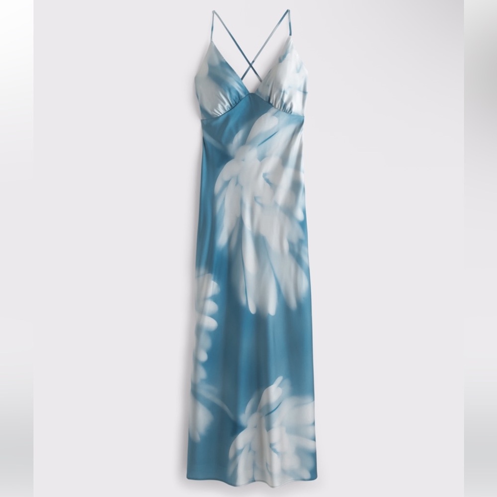 Abercrombie Satin Maxi Dress